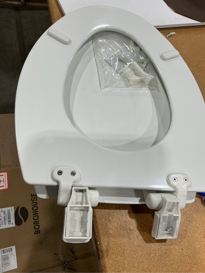 Condition photo showing Good Condition for mayfair 1847slow 000 kendall slow-close  removable enameled wood toilet seat that will never loosen  1 pack elongated - premium hinge  white