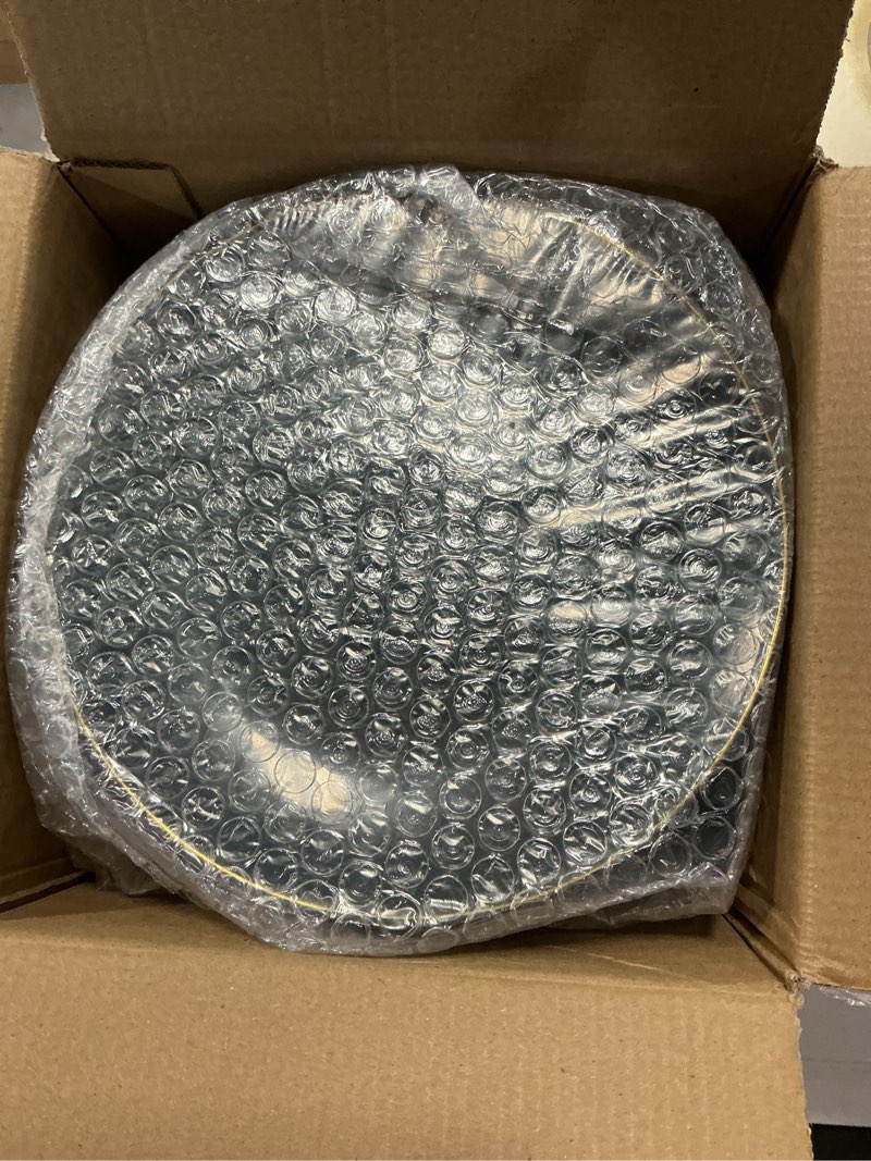 Condition photo showing New/Like New for nervure 100pcs green and gold plastic plates - 7.5inch disposable green dessert/salad plates - heavy duty plastic plate ideal for wedding & party 7.5inch green and gold
