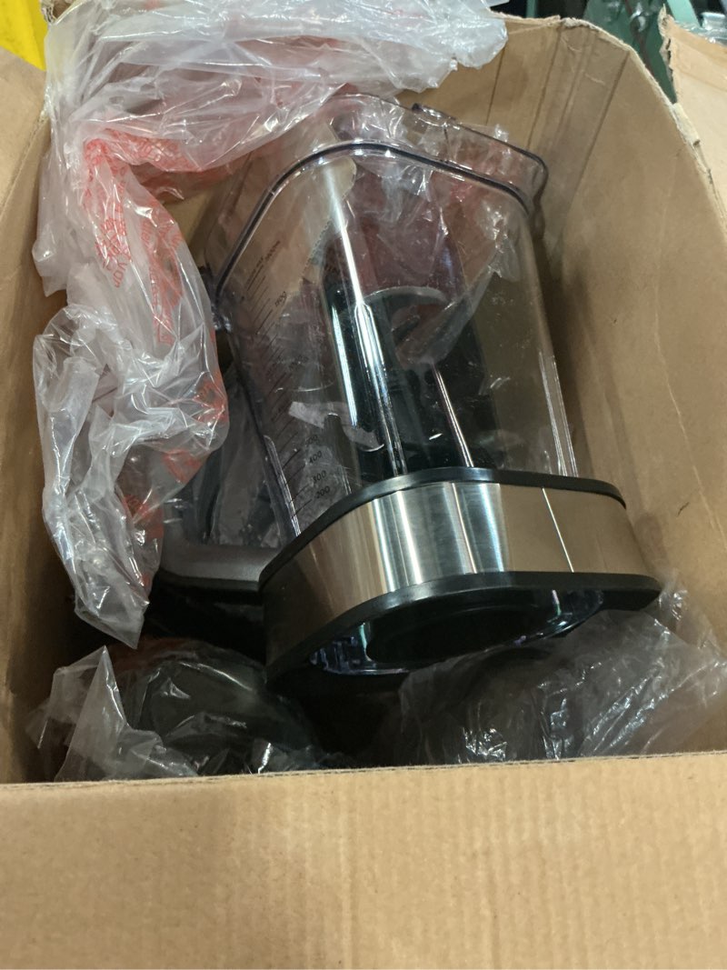 Condition photo showing As Is for ninja blender for kitchen | food processor combo system | smoothie maker & nutrient extractor | 6 functions for bowls, spreads, dough, shakes | 72-oz. pitcher & to-go cups | silver | ss351 1400 peak watts