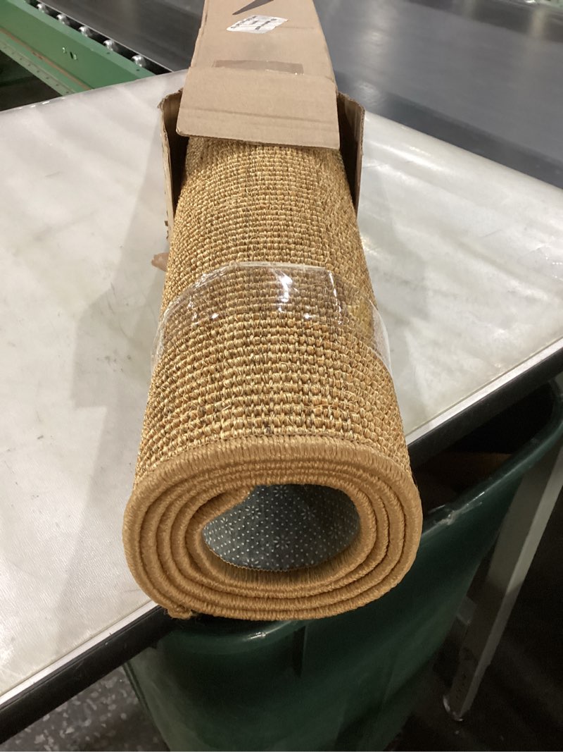 Color&Geometry Handwoven Jute Entry Rug - Natural Textured Front Door Mat 36"x60", Non-Slip Durable 