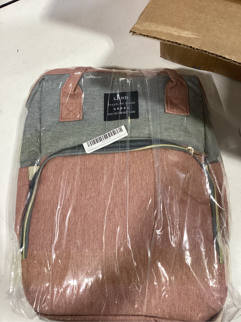 Condition photo showing Good Condition for diaper bag backpack with changing station: pink baby bags for girls boys mom with large capacity pañaleras para bebe niña baby girl newborn essentials must haves baby shower gifts baby registry