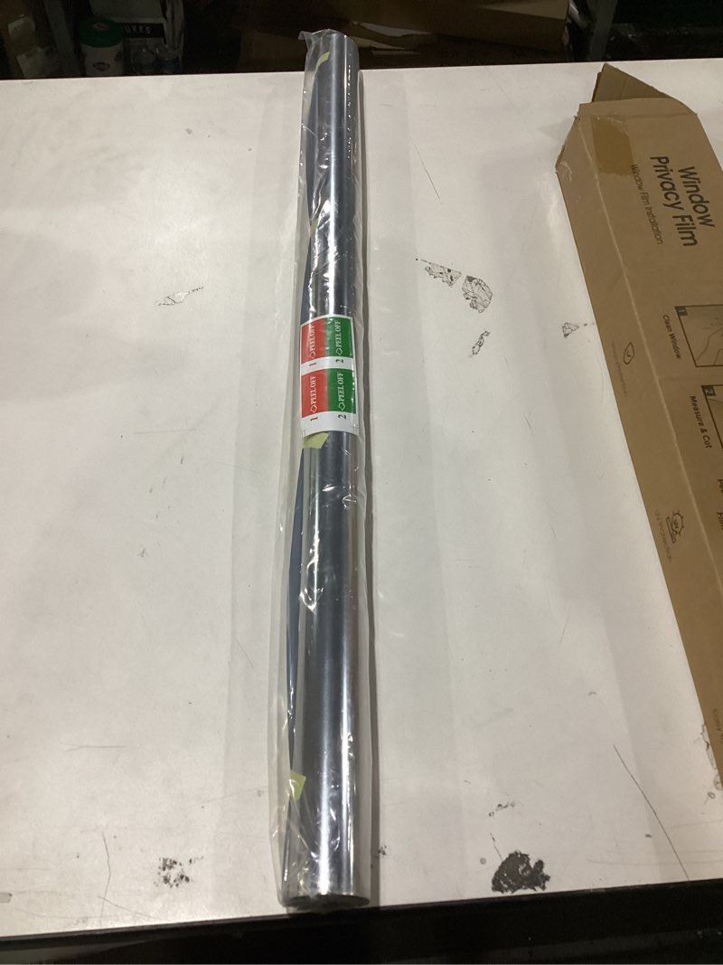 Condition photo showing New/Like New for Coavas One Way Privacy Window Film Reflective Window Tint for Home,Static Cling Mirror Heat Blocking Covering See Out Not in,Anti-Uv House Daytime Privacy,Black-Silver,29.5x157.5 in 29.5 x 157.5 Inch Black