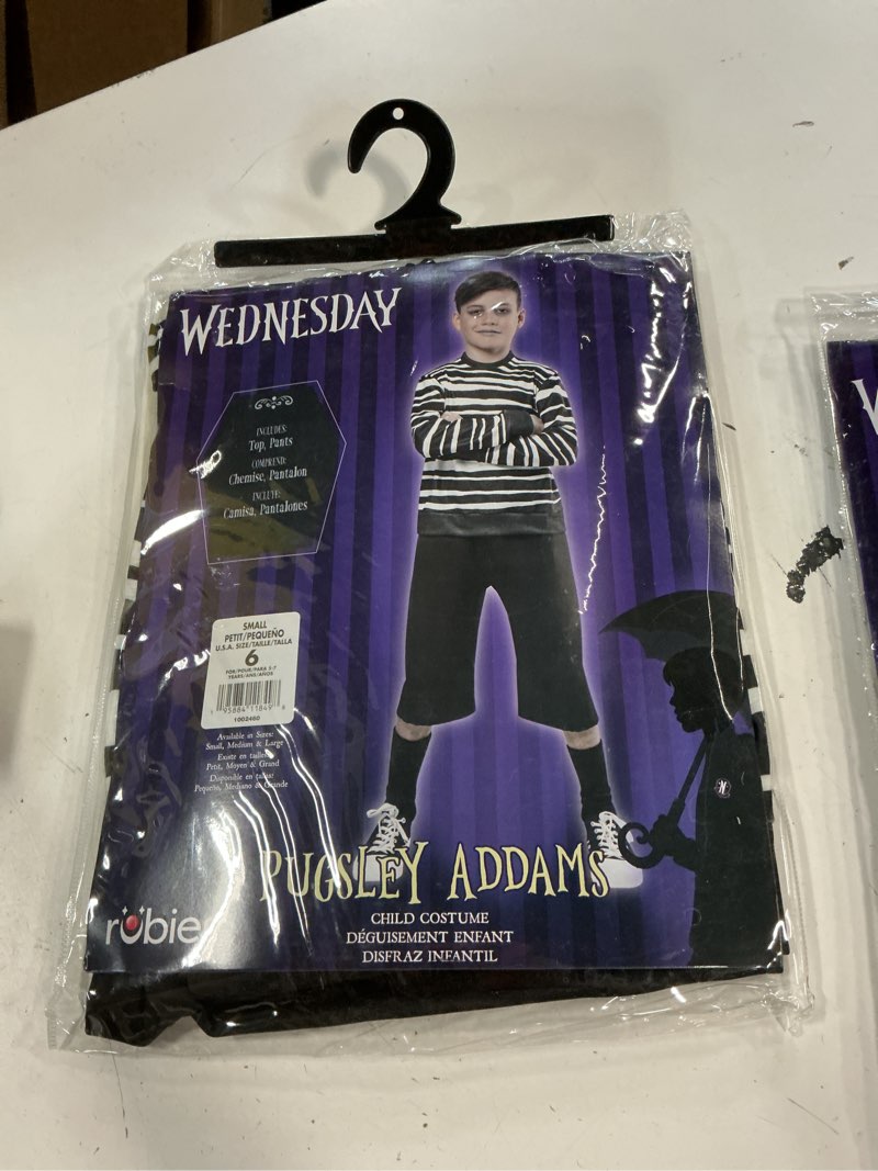 Condition photo showing New/Like New for rubies wednesday: puglsey addams costume for kids, boy's small