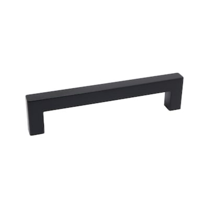 Origin 21 5-1/16-in , 128mm Center to Center Matte black Square Handle Drawer Pull 6 -Pack