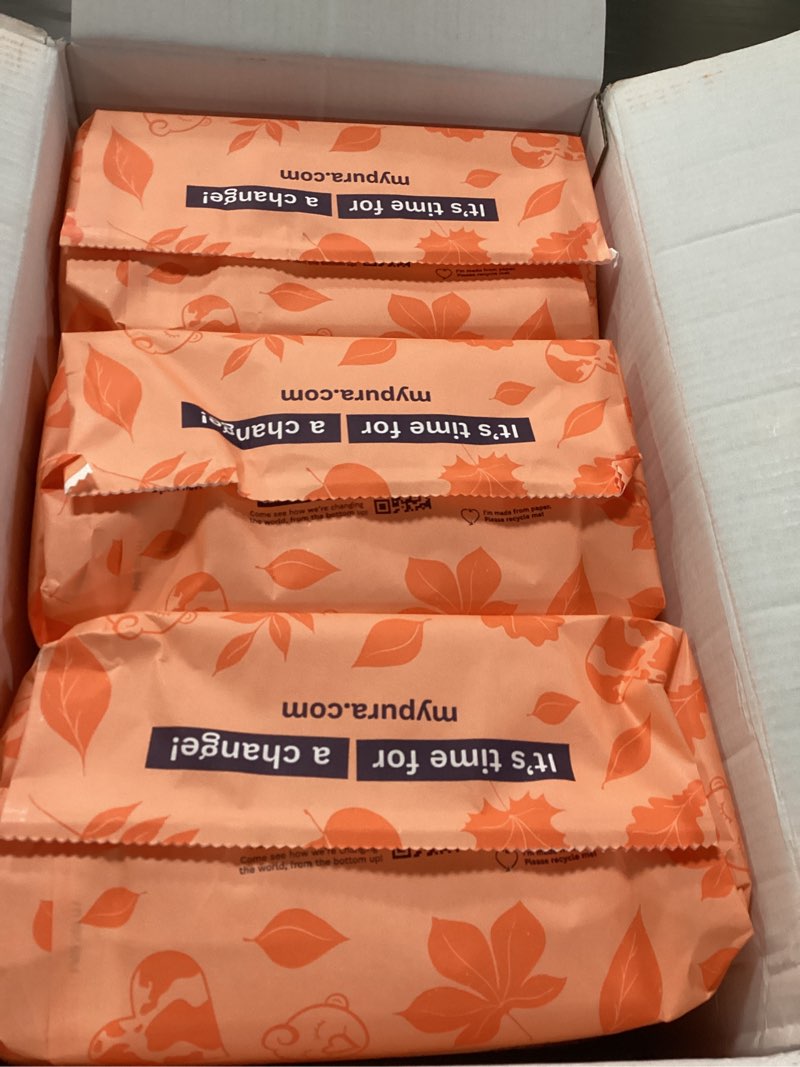 Condition photo showing Brand New for Pura Hypoallergenic Diapers, Size 1 (4-11lbs), Newborn, Totally Chlorine Free, Wetness Indicator, Suitable for Sensitive Skin, Soft Organic Cotton Comfort, Overnight, 3 Packs of 32 (96 Baby Diapers)