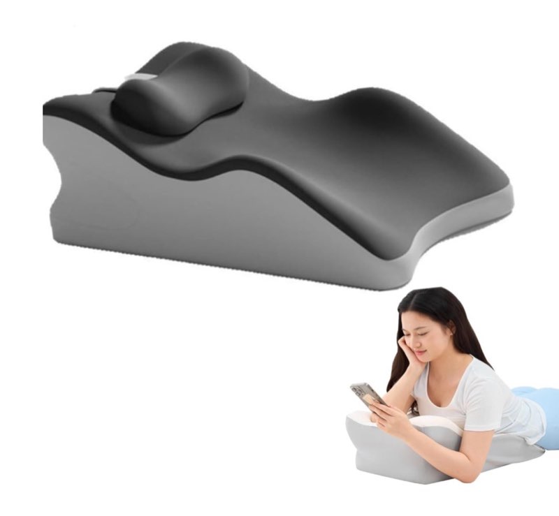 ZOOBLY Reading Pillow - Ergonomic Wedge Bed Pillow for Sitting Up, Multi-Scene Use, Easy to Clean, I