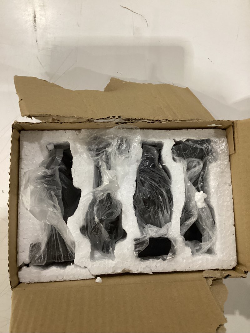 Condition photo showing New/Like New for Black Abstract Thinker Figurine Set of 4, Home Art Face Small Statue for Accents Decor Women Bedroom Shelf Bookcase Room Desk, TV Stand, Coffee Table Decor, for Women Art Decor Gifts (Black)