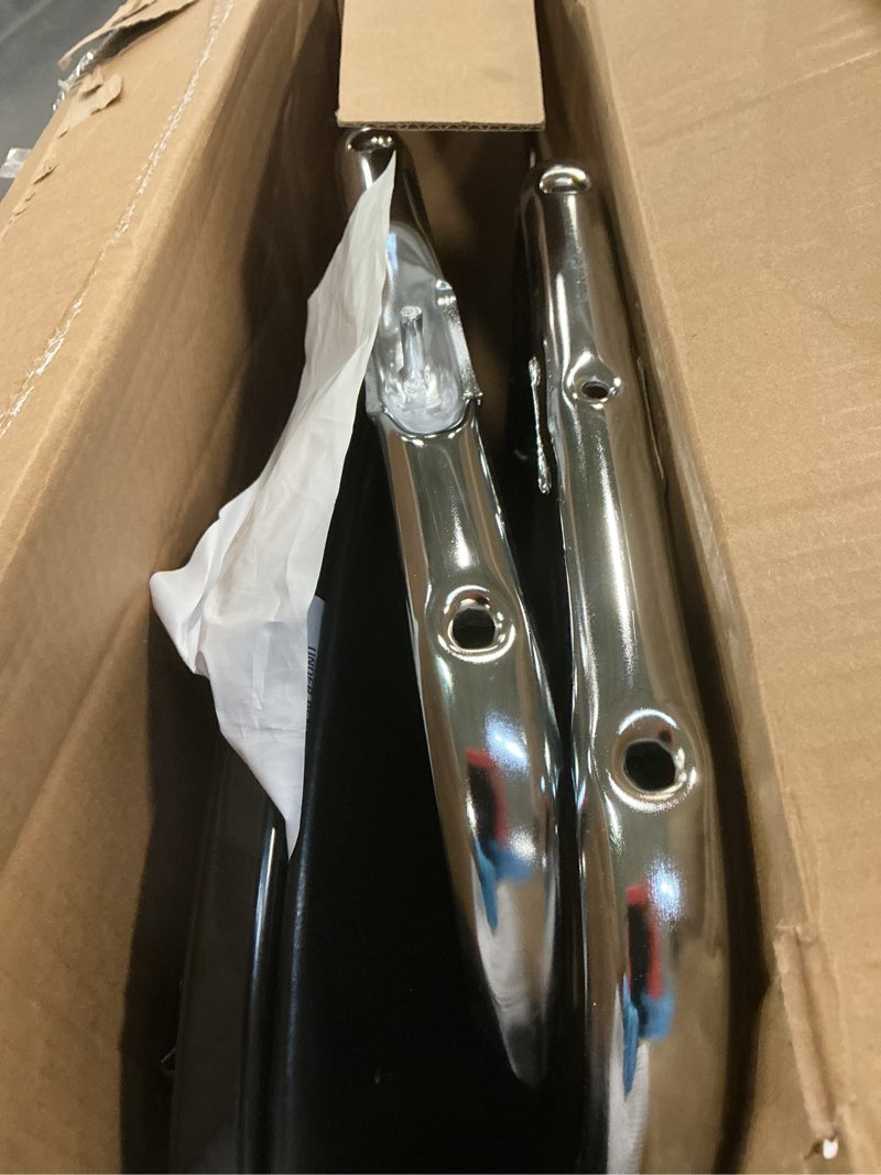 Condition photo showing As Is for COSCO Stylaire Retro Chair + Step Stool with Flip-Up Seat , Gold & Cream Gold & Cream Flip Up Seat(Blackj