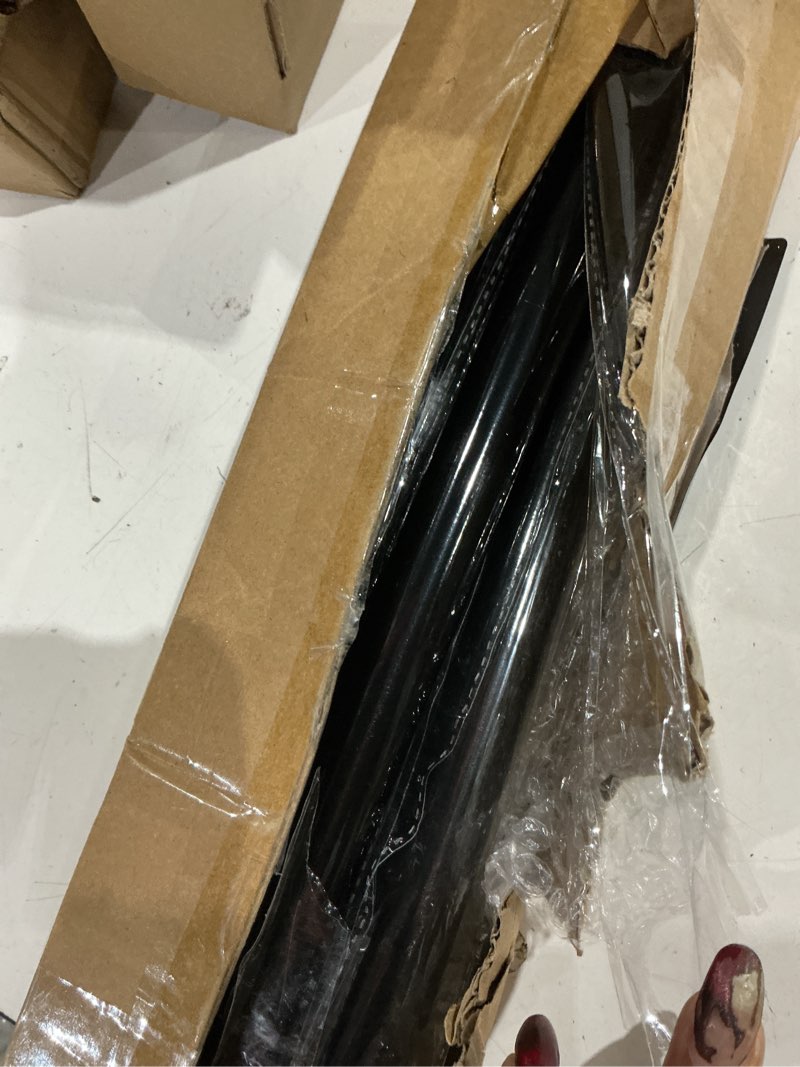 Condition photo showing Good Condition for flag poles for outside house 6ft stainless steel metal black flag pole kit tangle free residential heavy duty for truck,house,porch,yard,boat suitable for 3x5 heavy garden flag (06black, 6ft) 6ft 06black