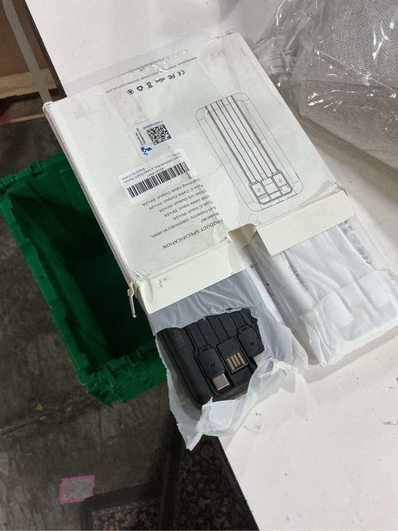 Condition photo showing New/Like New for 2026 2-pack 12800mah portable charger with built in cables, travel essential battery pack, 4 outputs 2 inputs slim power bank with cord wires for iphone 17/16/15/14, samsung galaxy s23/22, pixel etc