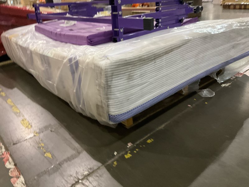 Condition photo showing As Is for Vibe Gel Memory Foam Mattress, 12-Inch CertiPUR-US Certified Bed-in-a-Box, Queen, White Full 12 Inch Gel Foam