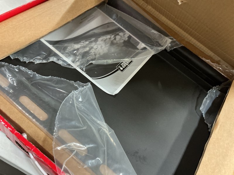 Condition photo showing Good Condition for weber full size rectangular griddle, spirit 300 series, carbon steel, black