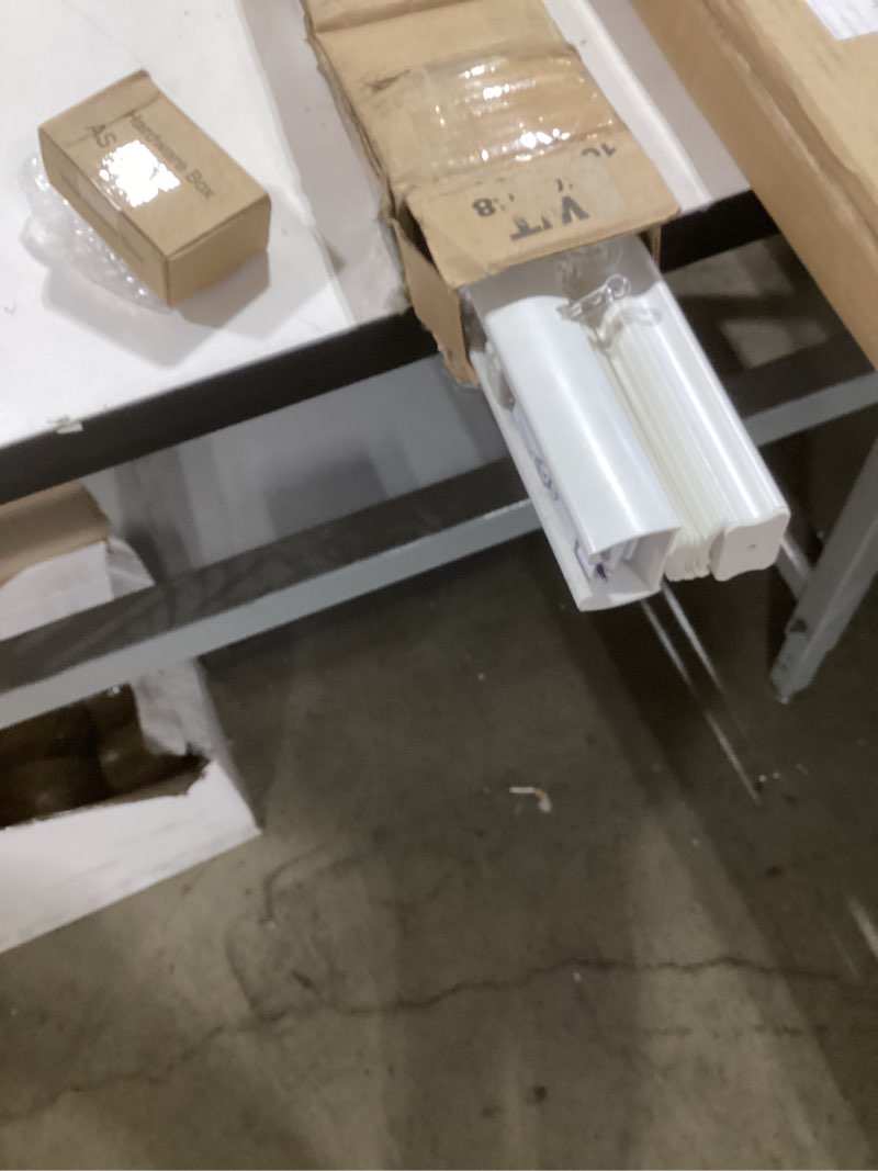 Condition photo showing Good Condition for dez furnishings cordless 1" signature mini blind with flexible slats, 46" w x 48" h, pearl white 46"w x 48"h