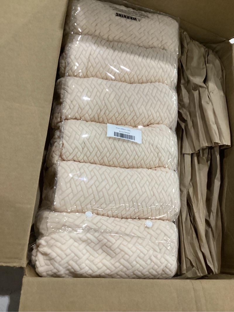 Condition photo showing Good Condition for 12pcs stretch patio cushion covers,outdoor couch covers replacement,outdoor couch & sofa slipcovers,for patio furniture cushion covers,washable reusable furniture protector (beige,cover only) 12pcs jacquard twill beige