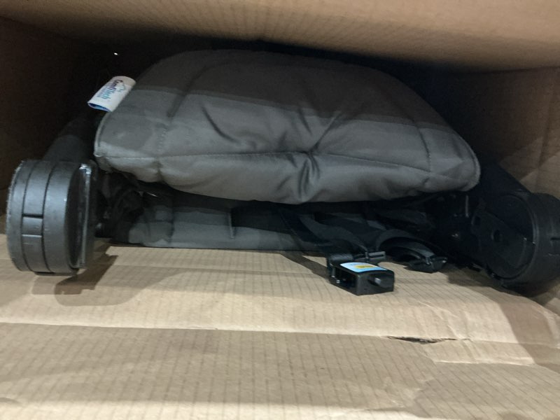Condition photo showing As Is for graco outpace lx all-terrain 3-wheel baby stroller, cohen €” compatible for travel system, easy one-hand fold, in-seat suspension for comfortable ride, never-flat rubber tires