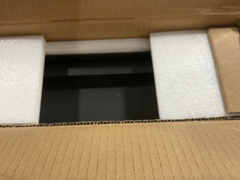 Condition photo showing Good Condition for black bathroom medicine cabinet with beveled edge mirrored door 14 x 18 inch, recessed or surface mount, with adjustable glass shelves matte black 14x18 inch beveled edge mirror