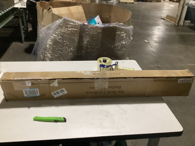 Condition photo showing New/Like New for Allesin zen No Drill No Tools Blackout Roller Shades for Windows, (White 35 x 72), Renter-Friendly, UV Protection, no-Drill Pull-Down Blinds for Home, Bedroom, Office, Living Room 35"W x 72"H White