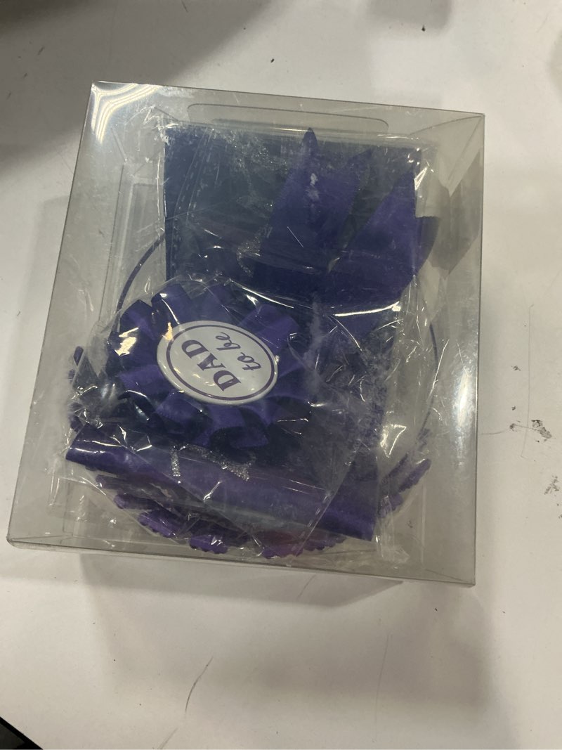 Condition photo showing New/Like New for meant2tobe purple baby shower decoration set: tiara  sash  and pin. perfect maternity christmas gift for mom and dad to be!