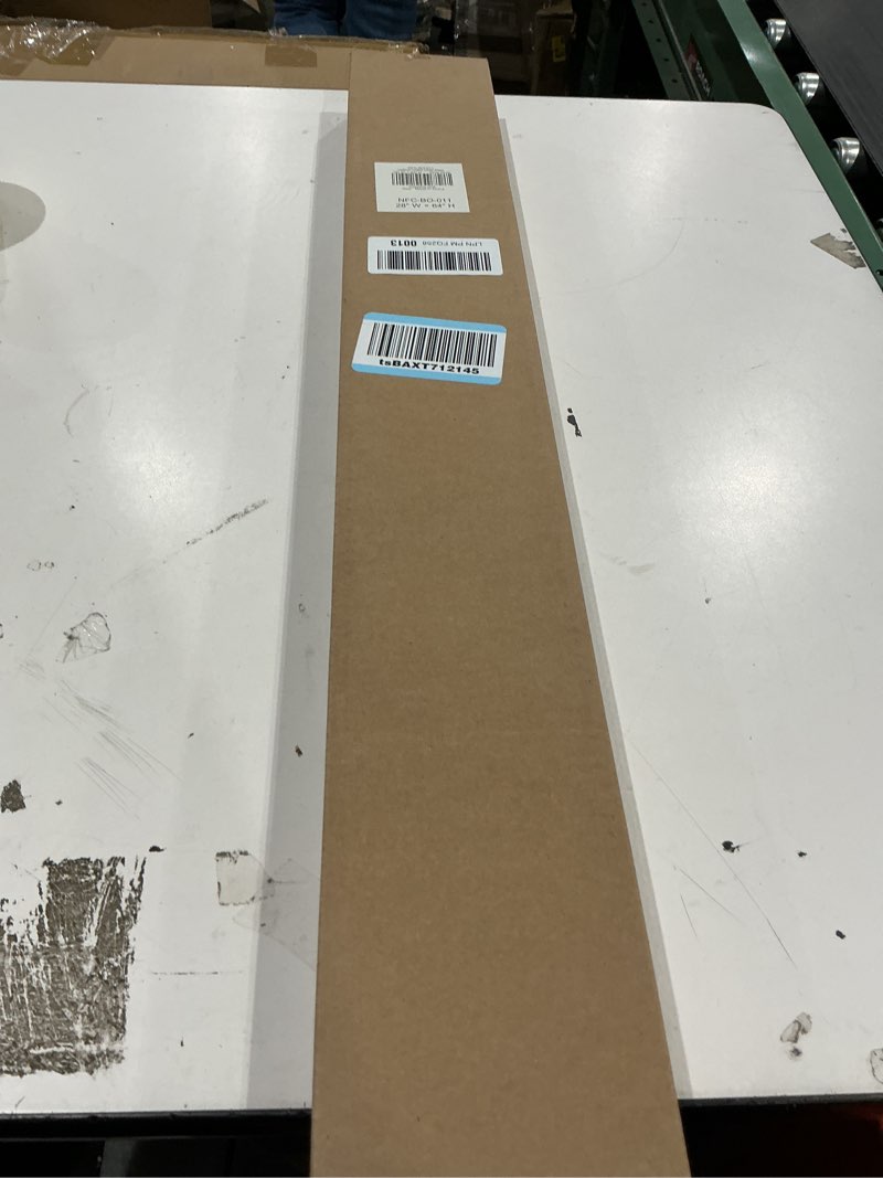 Condition photo showing New/Like New for lazblinds cordless cellular shades, no tools no drill blackout honeycomb shades pleated blinds for windows, 28" w x 64" h, silver white blackout-silver white 28'' w x 64'' h