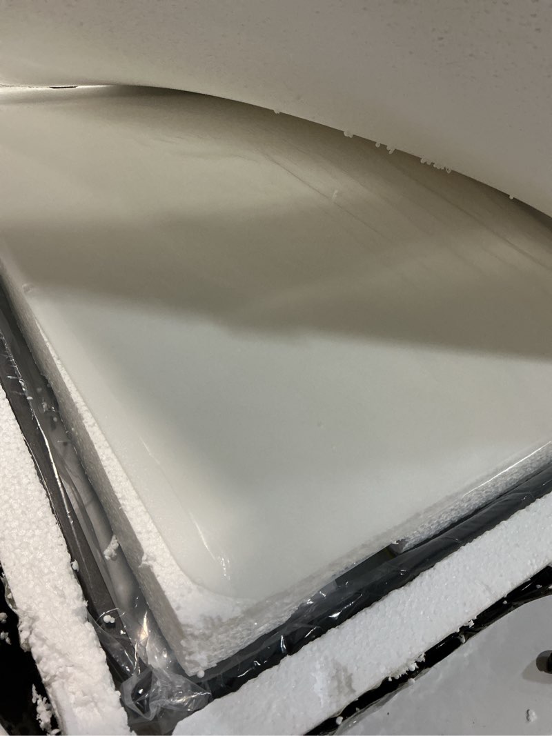 Condition photo showing Good Condition for Lithonia Lighting 20 Inch Flush Mount LED Ceiling Light, Square Flush Mount Ceiling Light, Dimmable, 120 Volts, 44 Watts, Damp Listed, 4000 Lumens, White (FMLSDL 20 35840 M4) 30K Hours 4000 Lumens, 120 Volts, 44 Watts 4000K