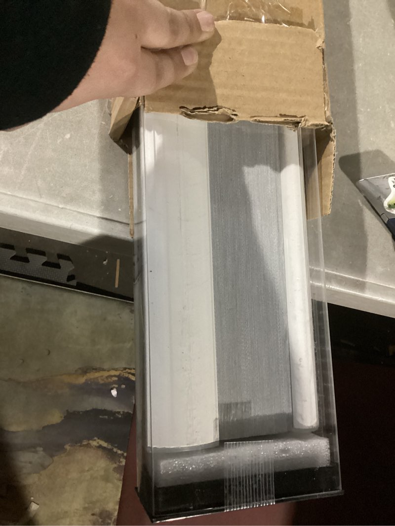 Condition photo showing Good Condition for Changshade Cellular Shades Cordless Blinds Blackout for Indoor Windows, Thermal Insulated Honeycomb Blind Heat Blocking Room Darkening Shade 1.5'' Single Cell Pleated, Easy Install, 29" Wx72 H, Grey Gray 29"W×72"H(FBA)