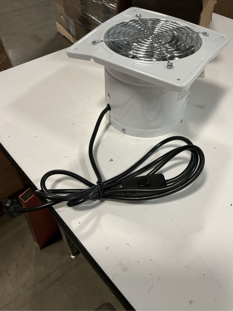 Condition photo showing Good Condition for 4'' wall-mounted exhaust fan, small bathroom metal iron ventilation fan, ipx4 118cfm window extractor fan with anti-backflow check for toilet, office, garage, attic white 4 inch