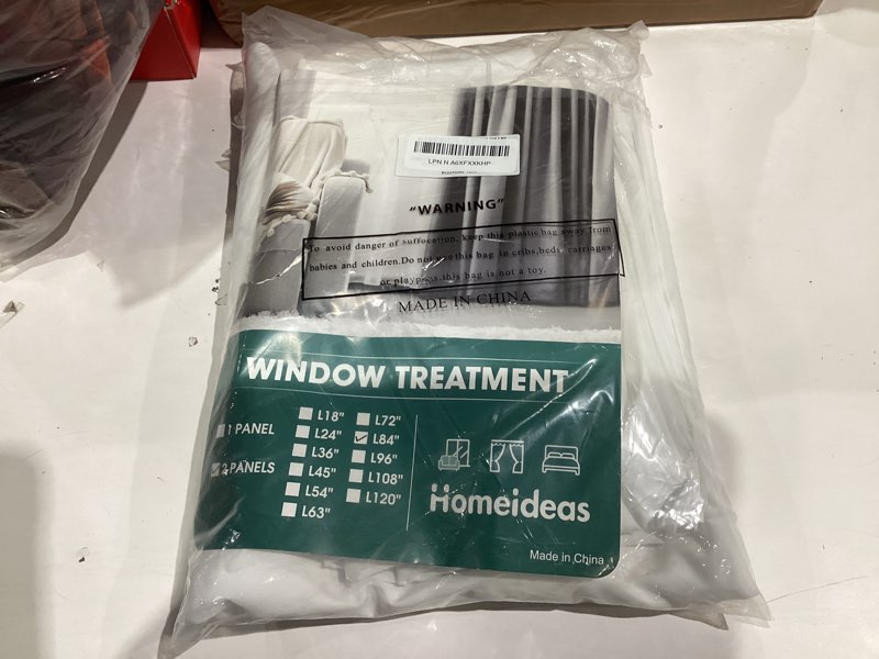 Condition photo showing New/Like New for HOMEIDEAS Non-See-Through White Privacy Sheer Curtains 52 X 84 Inches Long 2 Panels Sheer Curtains Light Filtering Window Curtains Drapes for Bedroom Living Room 52"W x 84"L (Pack of 2) White
