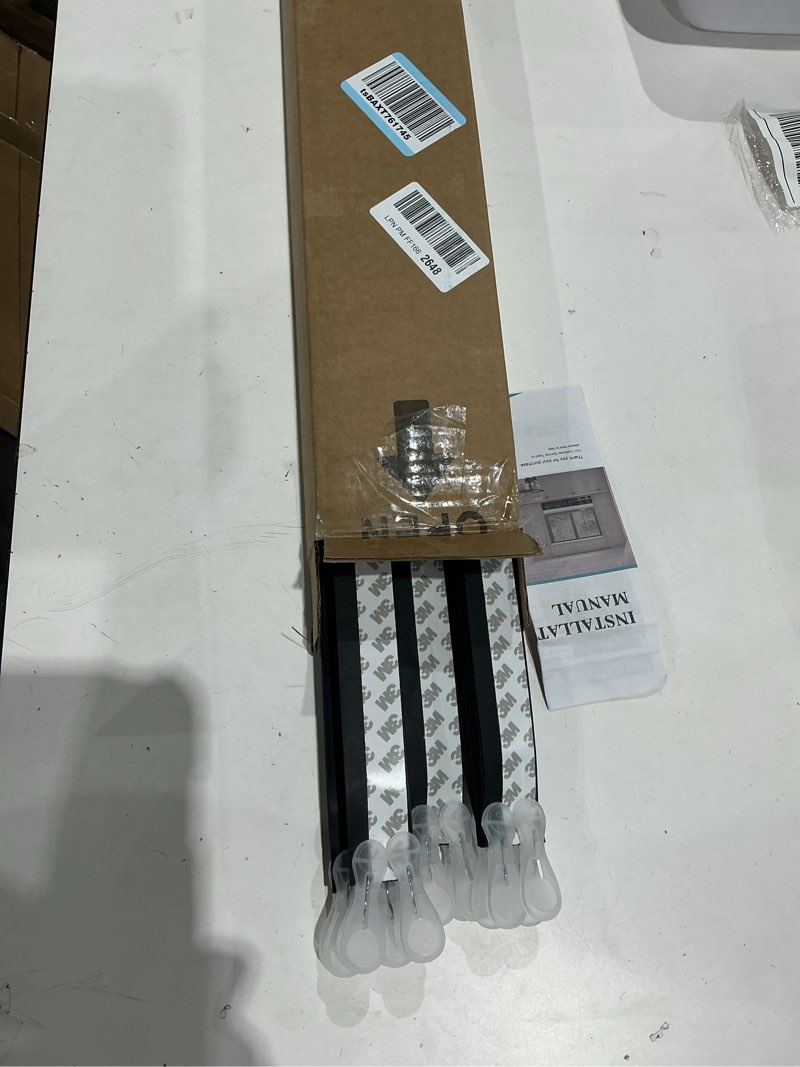 Condition photo showing Good Condition for blackout paper window blinds 36" x 72" - 6 pack temporary cordless stick on self-adhesive no drill shades, darkening pleated cover for bedroom, kitchen, patio door (black, 100% paper material)