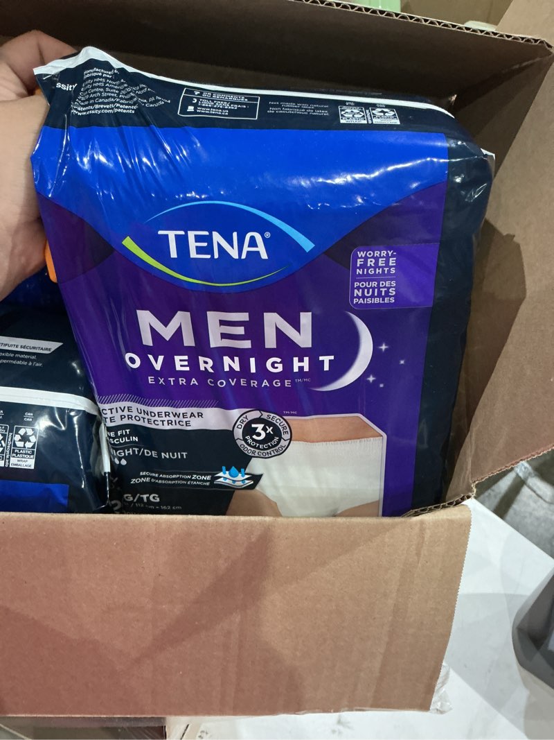 Condition photo showing New/Like New for tena proskin overnight™ super protective incontinence underwear, heavy absorbency, unisex, medium, (56 total - 4 packs)