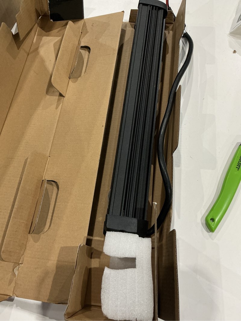 Condition photo showing Good Condition for nilight led light bar 16 inch 60w flood spot combo beam 7200lm v offroad single row slim led driving lighting for pickup truck suv atv utv boat jeep 16inch 60w light bar