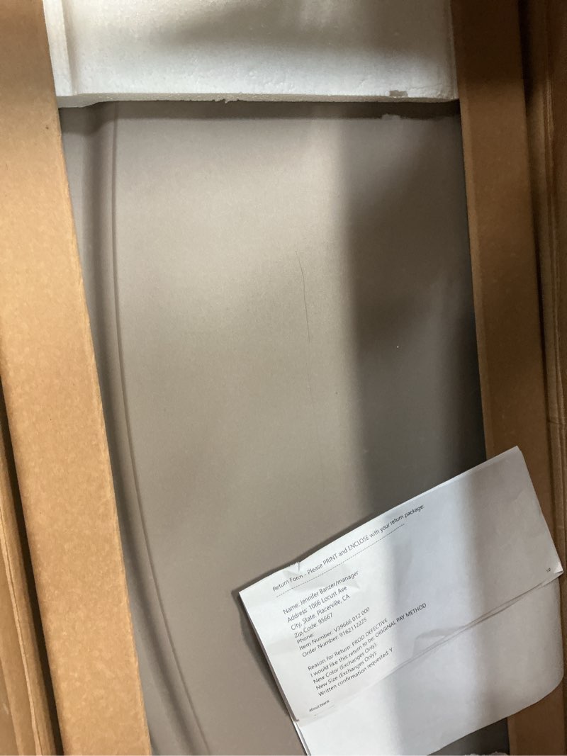 Condition photo showing As Is for duraflame STOVE HEATER WITH INFRAGEN TM HEAT & 3D FLAME DFI-7212-05 FRENCH GRAY