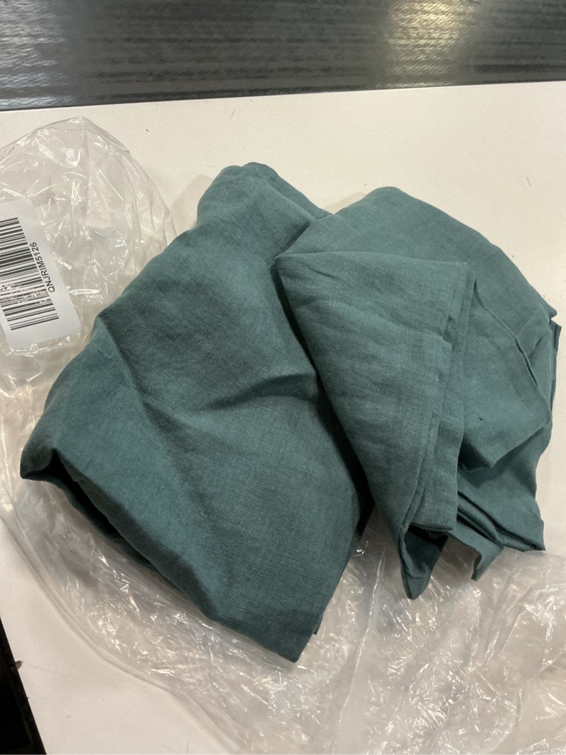 Condition photo showing Good Condition for european linen sham set, standard, ocean
