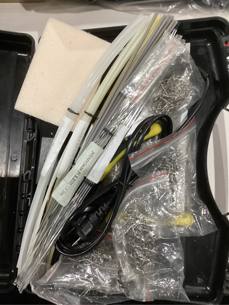 Condition photo showing Good Condition for 220w Plastic Welder,Upgraded 2 in 1 Plastic Welding Kit,Plastic Repair Kit 1000pcs Hot Staples & 92pcs Plastic Welding Rods for Car Bumper Plastic Crack Repair(Black)