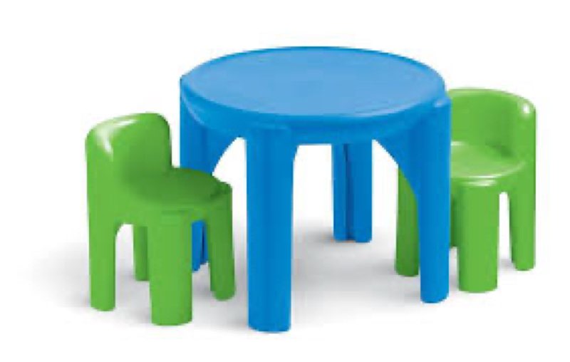 little tikes table and chair set  multiple colors