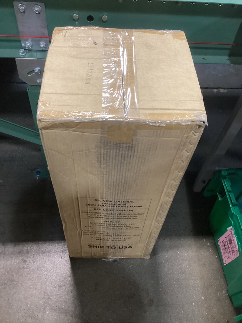 Condition photo showing New/Like New for sweetcrispy mattress topper king, 4 inch thick memory foam gel infused cooling toppers pad for king size bed, sleeper sofa, rv, camper, certipur us certified, ventilated and breathable 4 in king