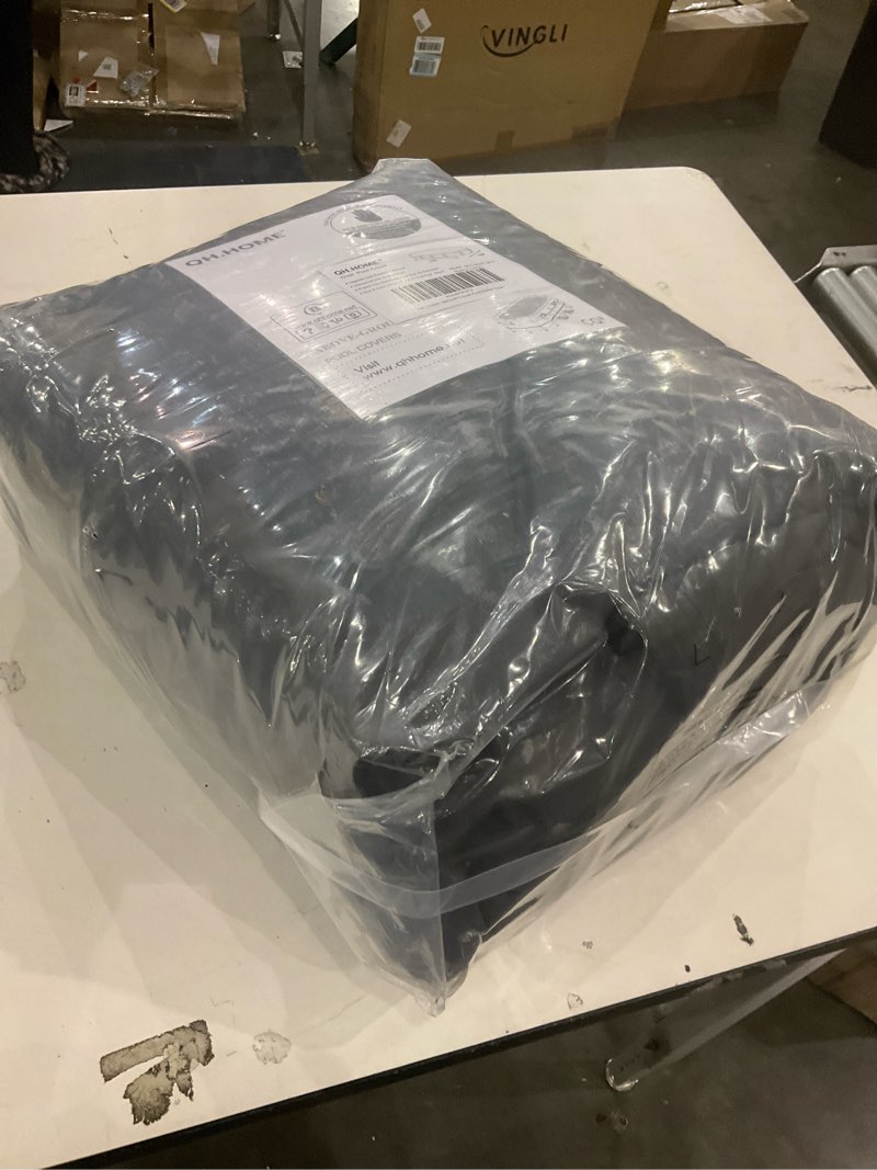 Condition photo showing New/Like New for QH.HOME 16x32 Ft Oval Pool Cover for Steel Wall Oval Pool, [Excellent Windproof ] with Adjustable Buckle Straps & Drawstring Hem. [Durable, Tear Resistant] 16x32FT-(Steel Wall Oval Pool)