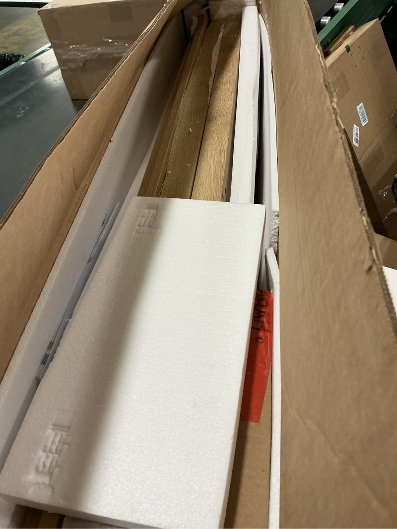 Condition photo showing Good Condition for SUPERJARE Rattan Console Sofa Table with Outlets and USB-C Port, 3 Drawer Entryway Table with Synthetic Rattan Surface, Open Shelf, Behind Couch Entry Foyer Hallway Storage, Natural Natural 11"D x 47.2"W x 31.5"H