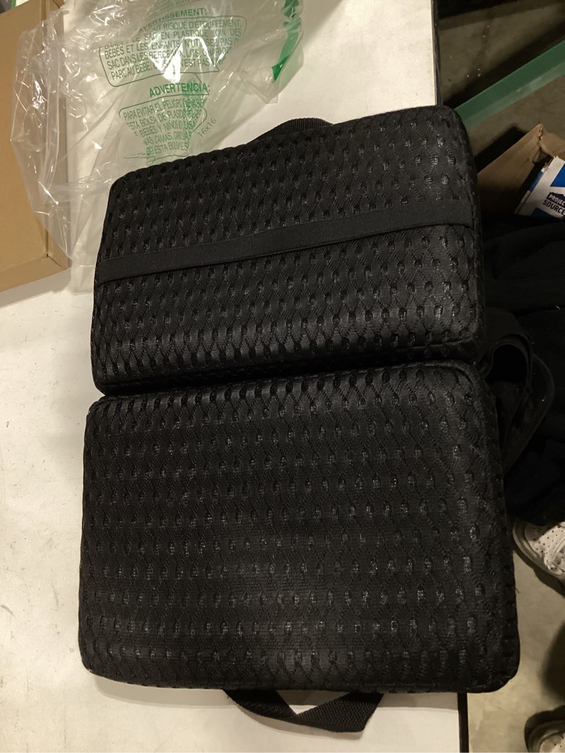 Condition photo showing Good Condition for portable foldable seat cushion soft thick for stadium travel camping office | 3d mesh fabric breathable seat cushion for stadium bleacher airplane travel s--16.5" x 11.8" x 2"