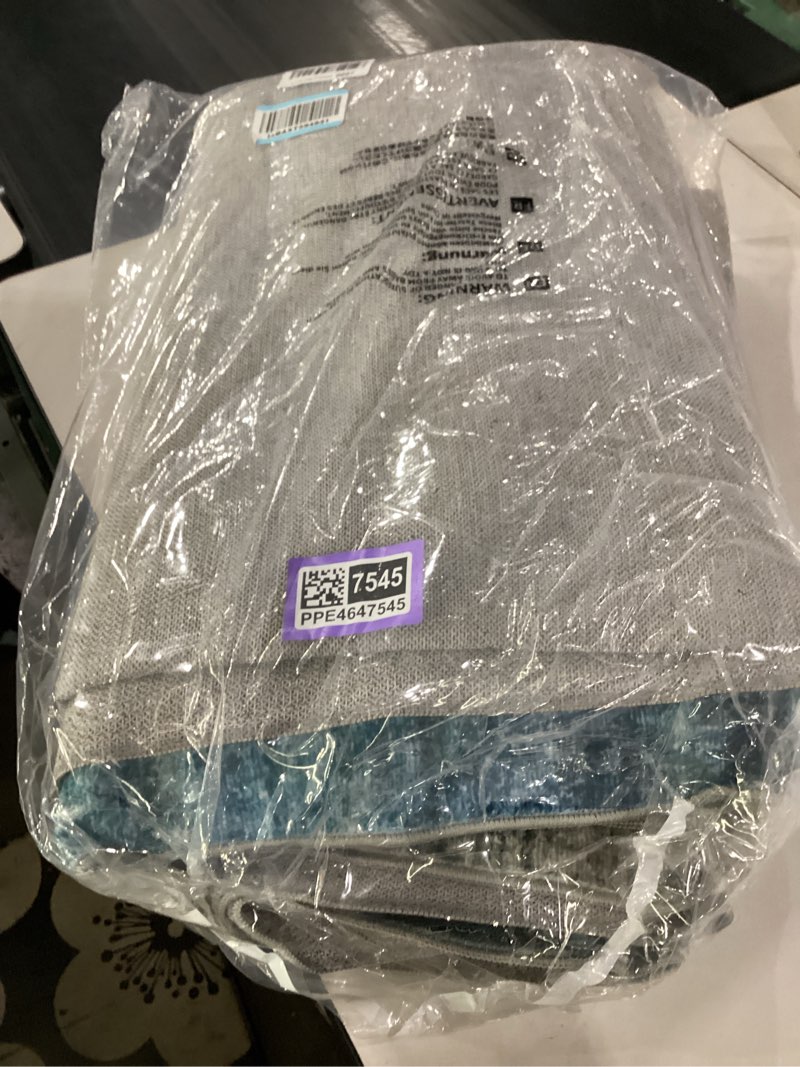 Condition photo showing Good Condition for kokia abstract teal area rugs 8x10 bedroom soft living room rugs washable distressed vintage comfy carpet with non-slip backing for farmhouse home office room decor, blue and green ocean blue/teal/cactus/amber 8' x 10' (rectangular)