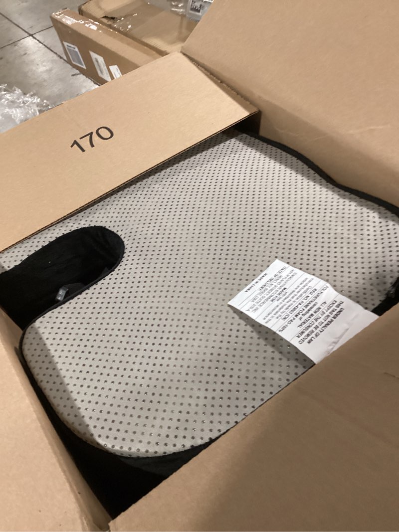 Condition photo showing As Is for FORTEM Seat Cushion, Office Chair Cushion, Lumbar Support Pillow for Office Chair, Memory Foam Sciatica Coccyx Tailbone Pressure Pain Relief, Car Sitting Pad, Washable Non Slip Black Velour Large