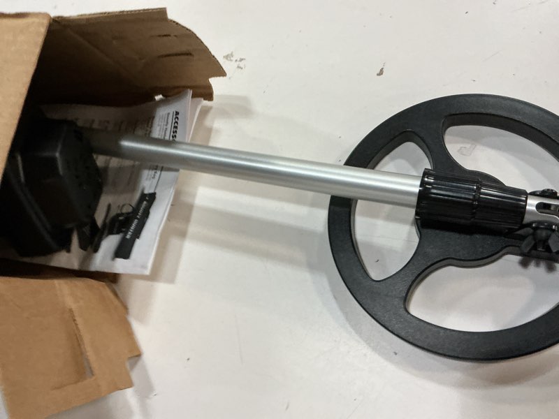 Condition photo showing New/Like New for Bounty Hunter Junior Metal Detector for Kids, Lightweight & Adjustable Treasure Hunter with 6.5" Coil, Beep Alerts & Discrimination Mode, Beginner Detector for Ages 6+, Made in USA