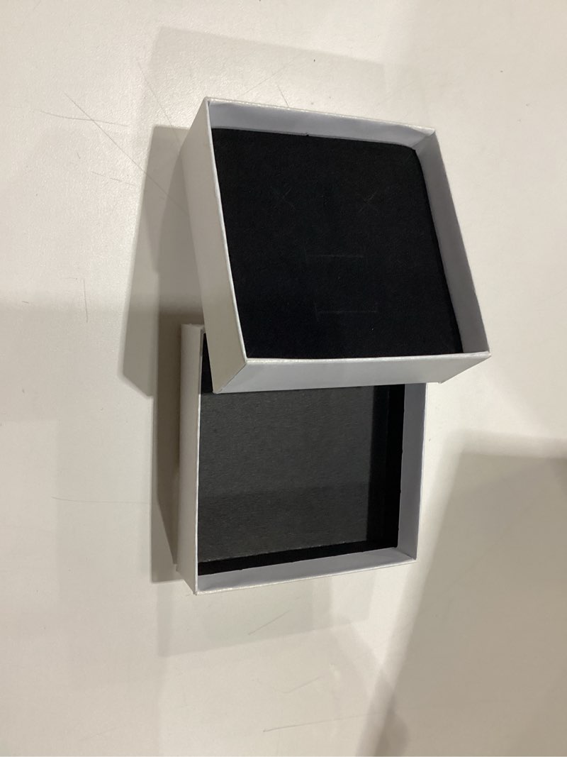 Cardboard Jewelry Gift Boxes, 50 Pack 3.5x3.5x1 Inch, Bulk Jewelry Packaging Small Jewelry Box with 