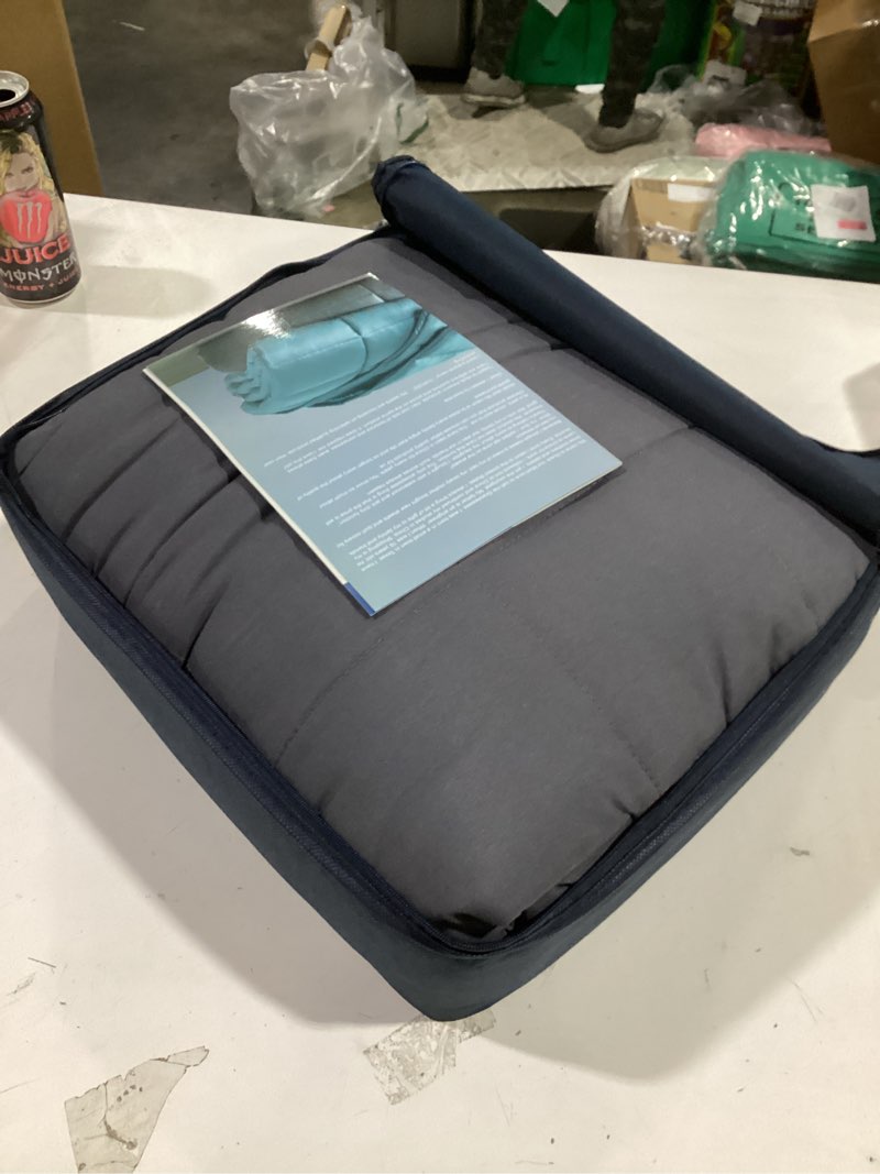 Condition photo showing New/Like New for Topcee Weighted Blanket (20lbs 60"x80" Queen Size) Cooling Breathable Heavy Blanket Microfiber Material with Glass Beads Big Blanket for Adult All-Season Summer Fall Winter Soft Thick Comfort 00-dark Grey 60"×80"-20lbs