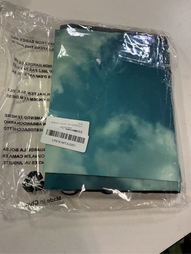 Condition photo showing Good Condition for 7x5FT Spring background Train Track Background Green Tree Blue Sky and white Clouds for Photoshoot Nature Scenery Photography Background Artistic Portrait Photo Shoot Studio Props Video Drop Wallpaper