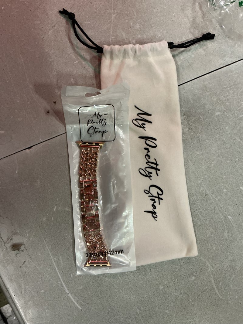 Condition photo showing New/Like New for my pretty strap double chain band compatible with apple watch se series 8 7 6 5 4 3 2 1, 38/40/41mm 