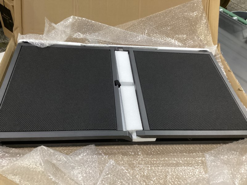 Condition photo showing New/Like New for 74'' L & 20'' W Longest Dog Ramp for Car - Extra Wide Portable Pet Dog Ramps for Large Dogs, Dogs Cars Ramp for Car SUV/Truck/RV/Bed, Lightweight Ramps with Non-Slip Mesh Up to 250LBS, Black, SIMILAR TO STOCK PHOTO 