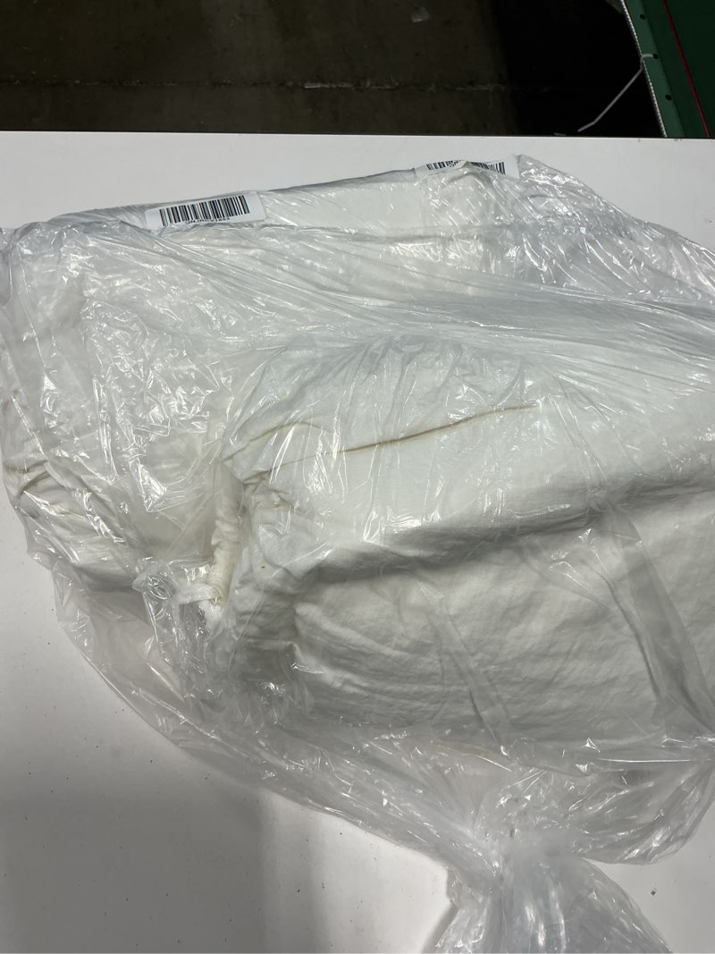 Condition photo showing Good Condition for european linen duvet cover set, king/cal king, white