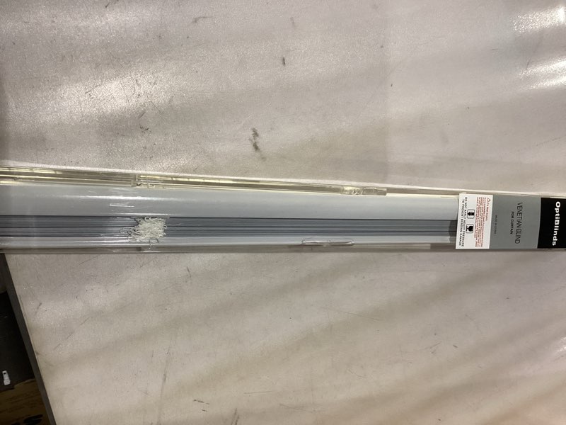 Condition photo showing New/Like New for No Tools No Drill Cordless Mini Blinds 20" Wx 64" H, 1" L-Shaped Blades, Horizontal Vinyl Blinds for Indoor Windows, White 20x64in