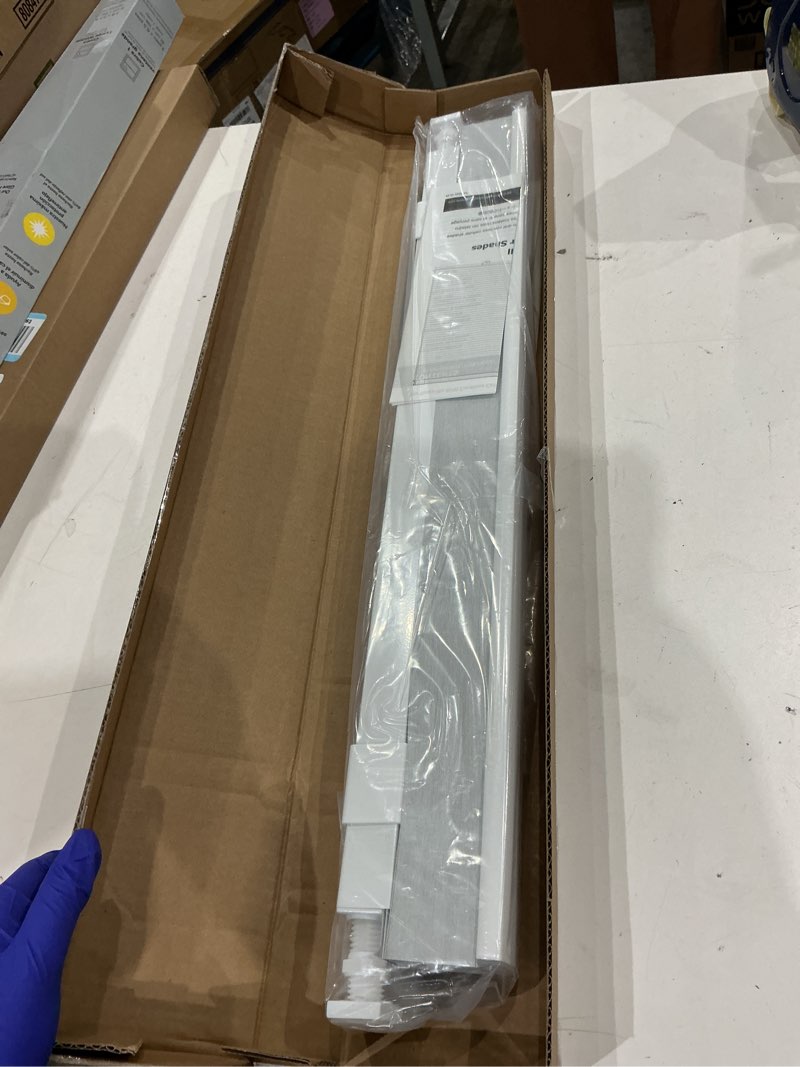 Condition photo showing Good Condition for lazblinds cordless cellular shades, no tools no drill blackout honeycomb shades pleated blinds for windows, 25" w x 64" h, silver white blackout-silver white 25'' w x 64'' h