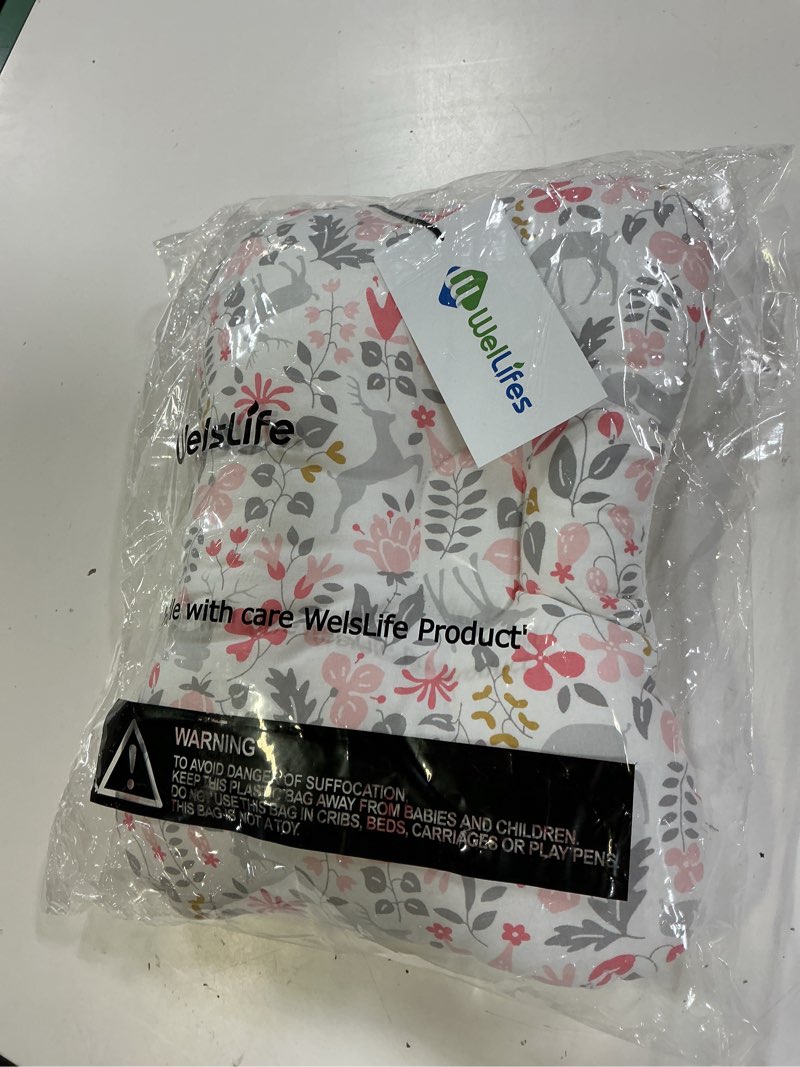 Condition photo showing Good Condition for soft hypoallergenic head support organic cotton machine washable | bambi pink pattern baby head & neck support breathable 3d air mesh